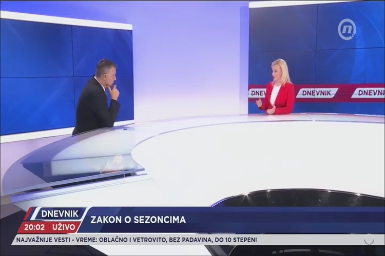 [TV NOVA S] Neophodno hitno usvajanje zakona o sezonskom angažovanju u turizmu, građevini, ugostiteljstvu, kućnim poslovima